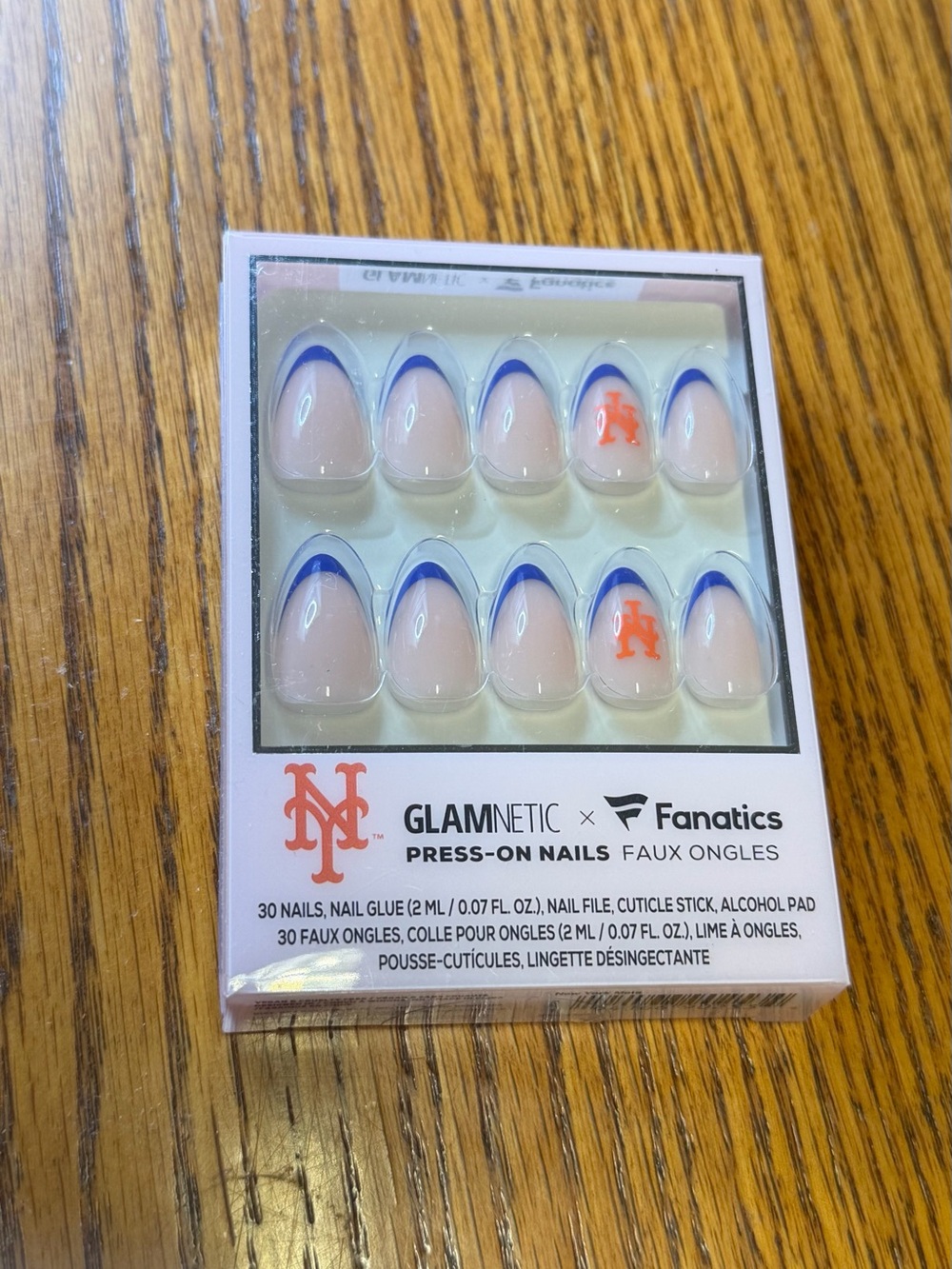 Glamnetics x Fanatics NY Mets Press on Nails